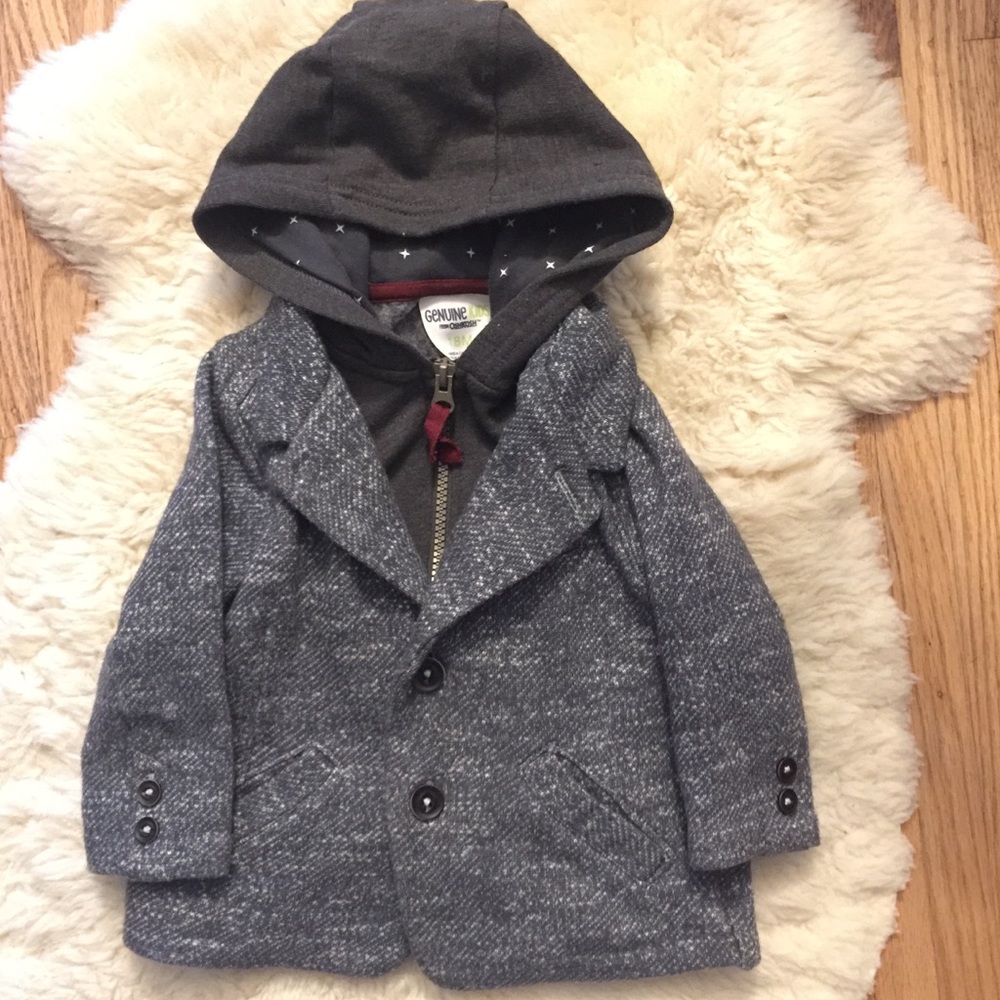 OshKosh Hooded Faux Sweatshirt Blazer